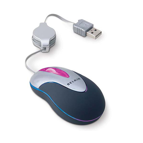 Belkin Mini-Optical Lighted USB Mouse product photo front L