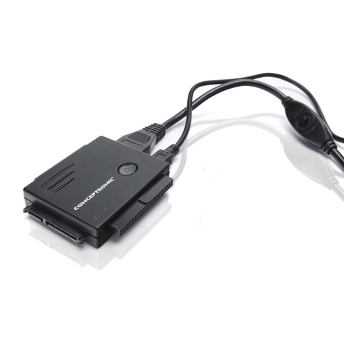Conceptronic Serial ATA & IDE to USB & eSATA adapter product photo front L