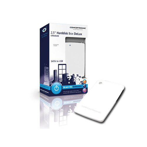 Conceptronic 2,5" Hard Disk Box DeLux product photo side L