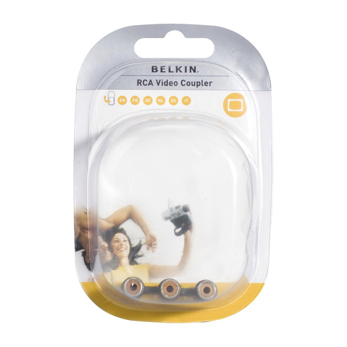 Belkin RCA female adapter 3XRCA-F/3XRCA-F product photo front L