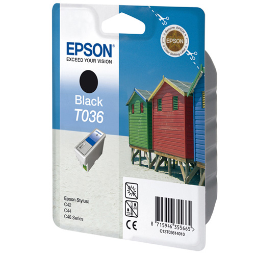Epson Singlepack Black T036 product photo front L