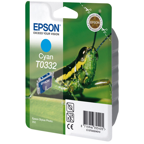 Epson Singlepack Cyan T0332 product photo front L