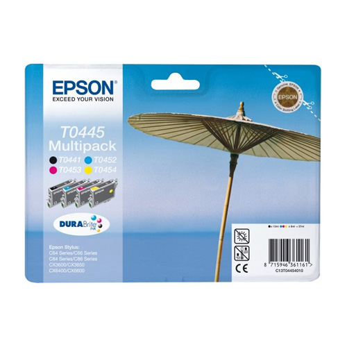 Epson Multipack 4-colours T0445 DURABrite Ink product photo front L