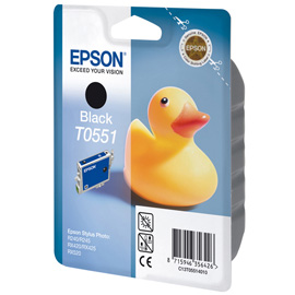 Epson Singlepack Black T0551 product photo front M