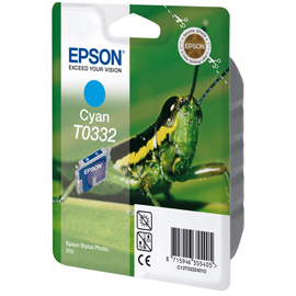Epson Singlepack Cyan T0332 product photo front M