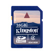 Kingston 16GB SDHC Card product photo front S