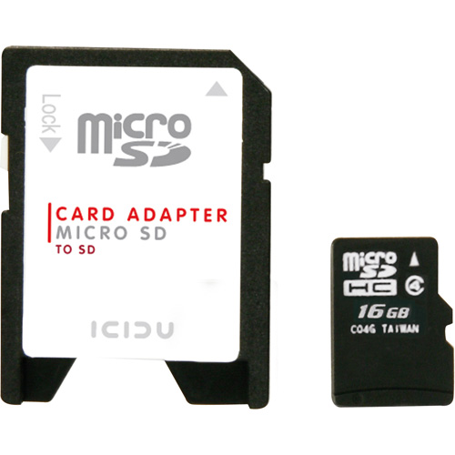 ICIDU Micro SDHC Card 16GB photo du produit back L