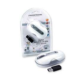 Conceptronic Stylish wireless 2.4 GHz Laser Mouse photo du produit