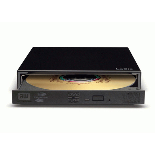 LaCie Portable DVD±RW, USB 2.0, 8x photo du produit side L