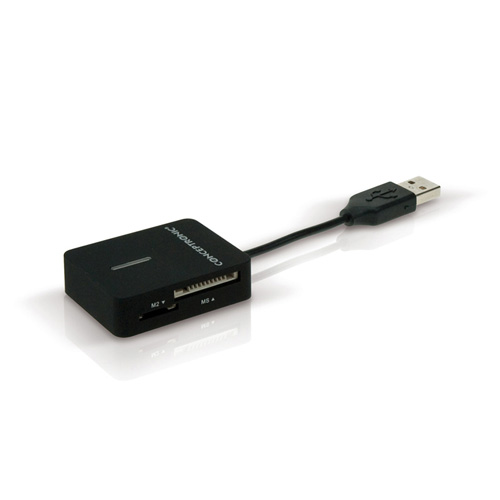 Conceptronic Travel Multi Card Reader Produktbild back L