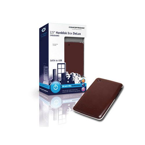 Conceptronic 2,5" Exclusive Hard Disk Box Produktbild side L