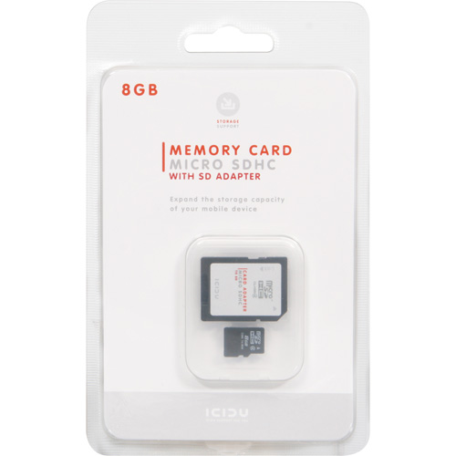 ICIDU Micro SDHC Card 8GB photo du produit side L