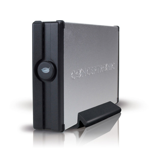 Conceptronic 3,5 inch USB hard disk box for SATA hard disk Produktbild front L