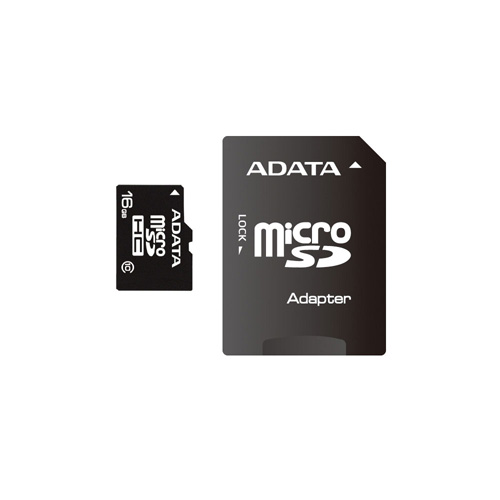 A-DATA 16GB microSDHC Class 10 product photo front L