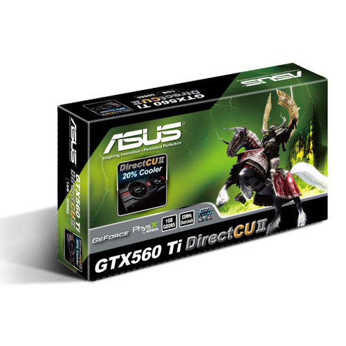 Asus PCI-E N ENGTX560 Ti DCII/2DI/1GD5 product photo side L