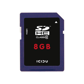 ICIDU Class 10 Hi-Speed Secure Digital Card 8GB Produktbild front M