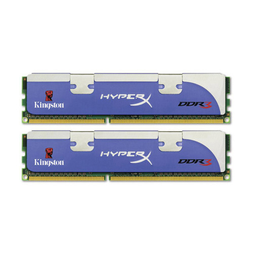 Kingston HyperX 2GB, 1800MHz, DDR3, Non-ECC, CL8 (8-8-8-24), DIMM, (Kit of 2), Tall HS Produktbild front L