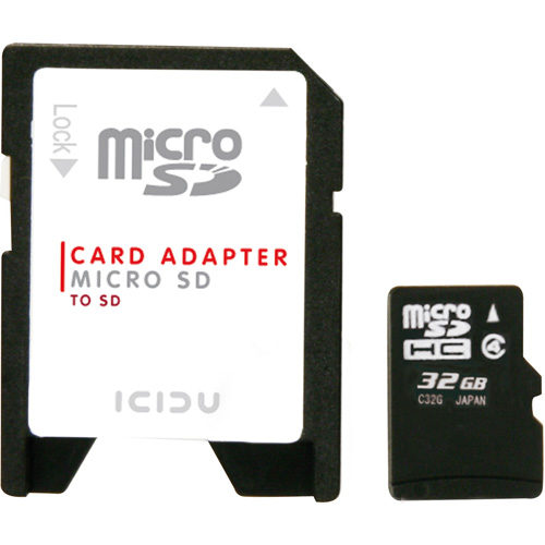 ICIDU Micro SDHC Karte 32GB Produktbild back L