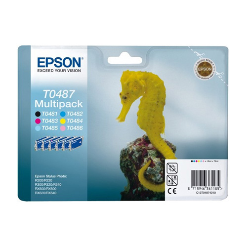 Epson Multipack 6-farbig T0487 Produktbild front L