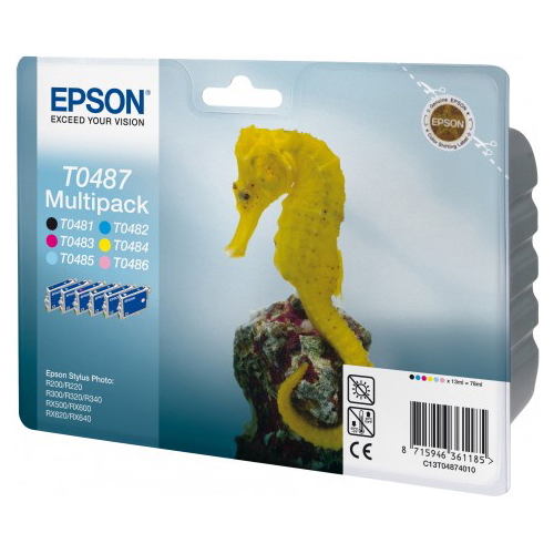 Epson Multipack 6-farbig T0487 Produktbild side L