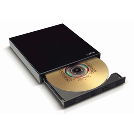 LaCie Portable DVD±RW, USB 2.0, 8x Produktbild back M