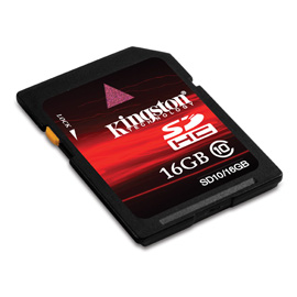 Kingston 16GB SDHC Produktbild back M