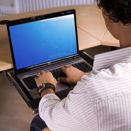 Dataflex Diebstahlschutz Notebook Schublade 612 Produktbild back M