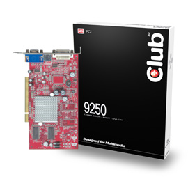 CLUB3D Radeon 9250 128MB Produktbild front M
