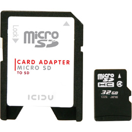 ICIDU Micro SDHC Karte 32GB Produktbild back M