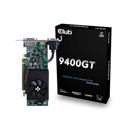 CLUB3D 9400GT product photo front L