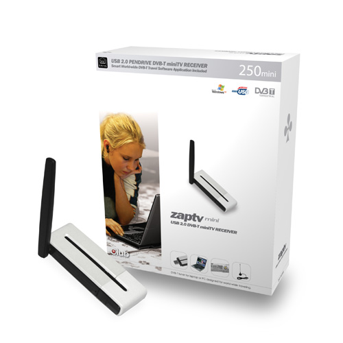 CLUB3D ZAP-TV250mini TV-tuner product photo front L