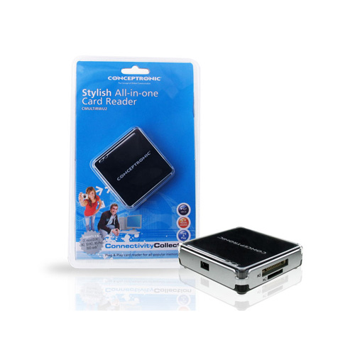 Conceptronic USB 2.0 All in One memory card reader/writer product photo side L
