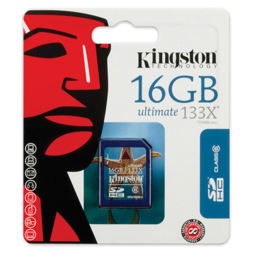 Kingston 16GB SDHC product photo back L