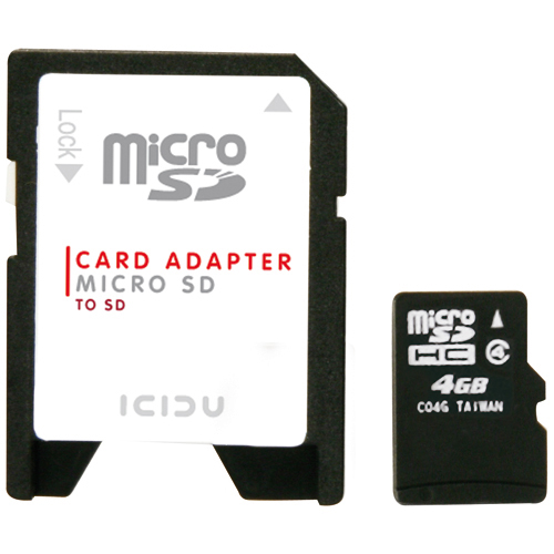 ICIDU Micro Secure Digital 4GB product photo side L