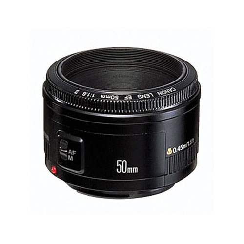 Canon EF 50mm f/1.8 II product photo front L