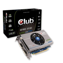 CLUB3D GeForce GTX 560 Green Edition product photo front M