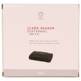 ICIDU External Multi Card Reader +60 formats product photo back M