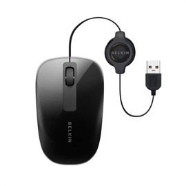 Belkin Retractable Comfort Mouse product photo front M