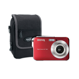 Benq T850 Red + Dicota CamPocket Zoom product photo front M