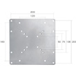 Newstar VESA adapter plate product photo side S
