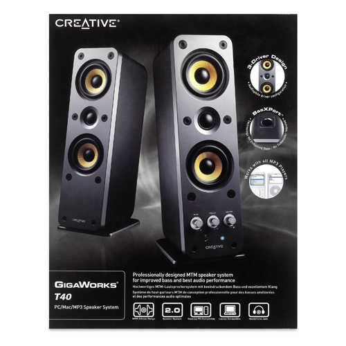 Creative Labs GigaWorks T40 photo du produit side L