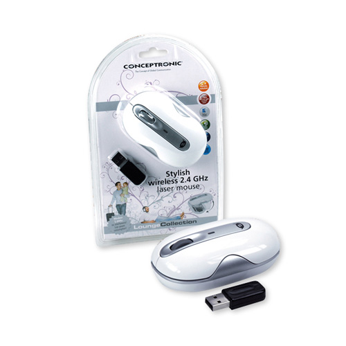 Conceptronic Stylish wireless 2.4 GHz Laser Mouse photo du produit front L