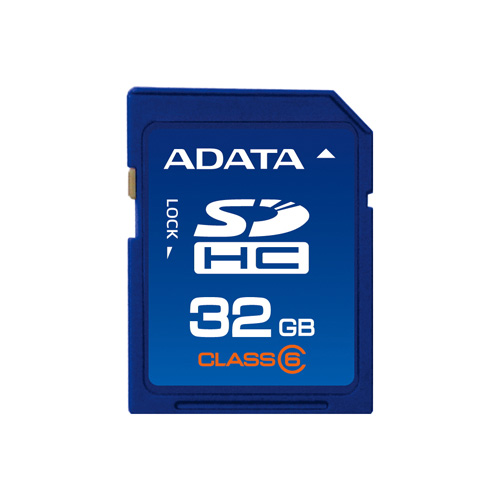 A-DATA SDHC 32GB class6 photo du produit front L