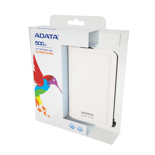 A-DATA CH94 Portable 500GB photo du produit back L