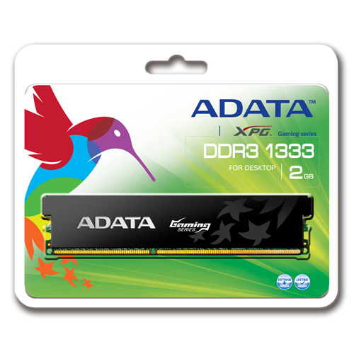 A-DATA XPG Gaming Series, DDR3, 1600 MHz, CL9, 2GB photo du produit back L