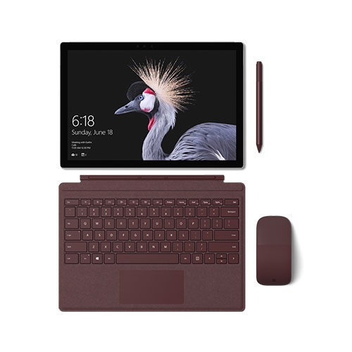 Microsoft Surface Pro Set Bordeaux photo du produit front L