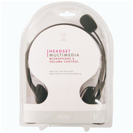 ICIDU Multimedia Headset With Microphone & Volume Control photo du produit back M