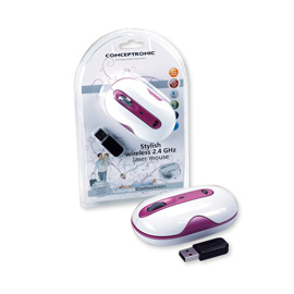 Conceptronic Stylish wireless 2.4 GHz Laser Mouse photo du produit