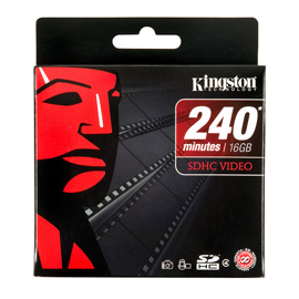Kingston 16GB SDHC Video photo du produit side M