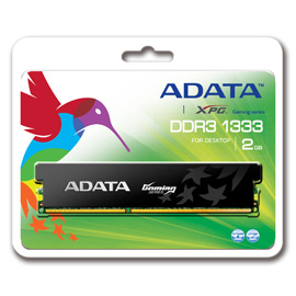 A-DATA XPG Gaming Series, DDR3, 1600 MHz, CL9, 2GB photo du produit back M